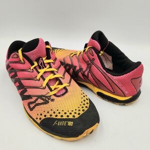 Inov8 Flite 182 Trail Running Sneaker Shoe Womens 7.5 Pink  Yellow Black Low Top